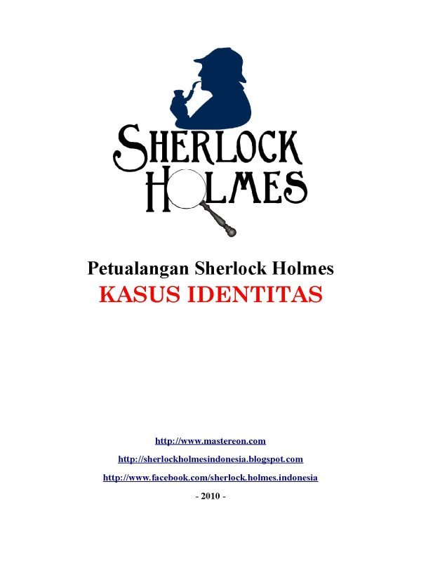 Sherlock Holmes Kasus Identitas